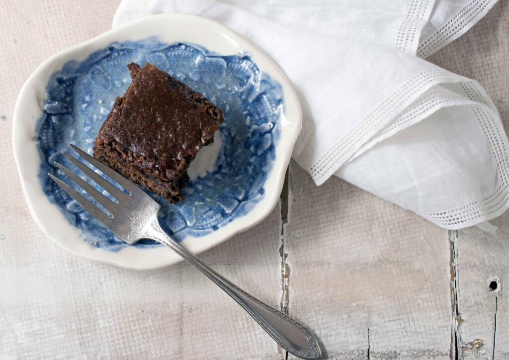 Gluten-Free Gingerbread on a plate with fork