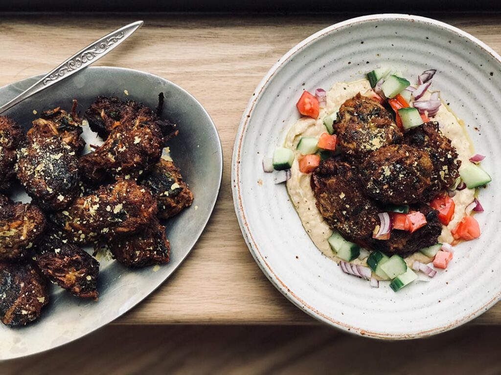 Gluten-Free Vegetable Fritters Recipe with Indian Spices and Teff