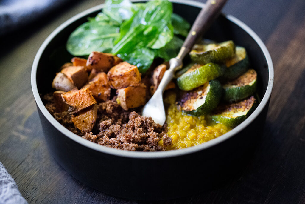 Ethiopian Teff Bowl with fork
