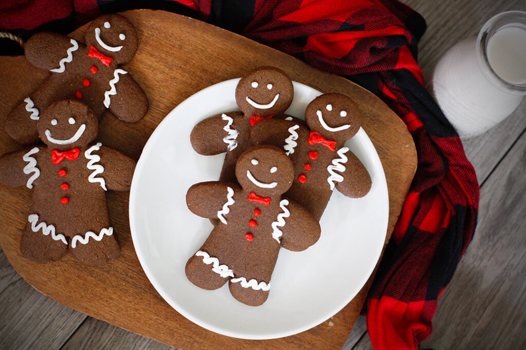 Gluten-free gingerbread cookies are vegan too!