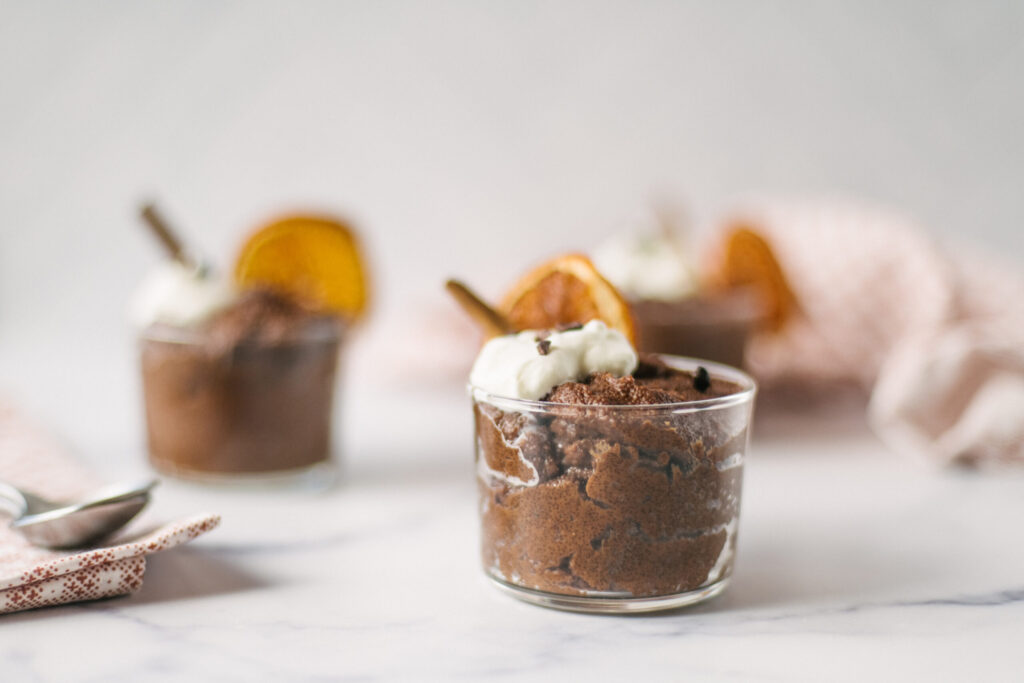 Gluten-Free Pudding in glass cups