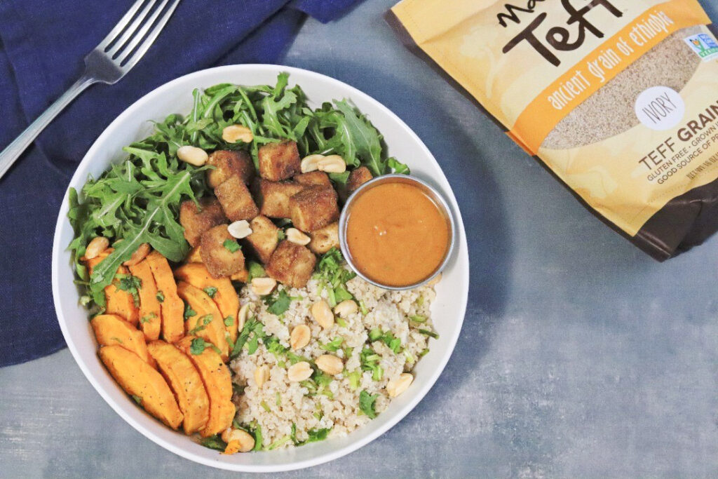 Teff Pilaf Peanut Bowl