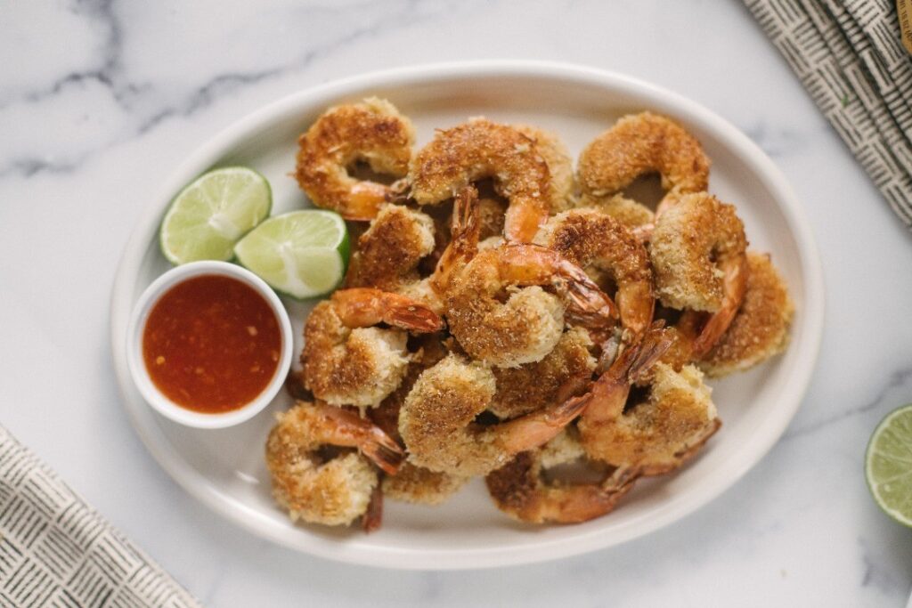 Coconut Shrimp on plate