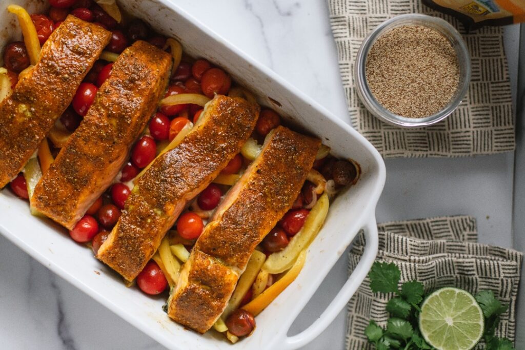 Gluten-Free Salmon Recipe with Teff Polenta